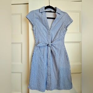 Blue Striped Women's Dress